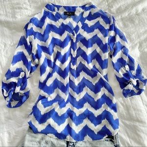 Blue Striped Blouse